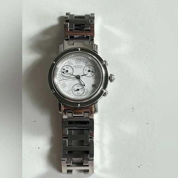 HERMÈS CLIPPER CHRONOGRAPH ladies watch CL1.310 - Picture 10 of 17